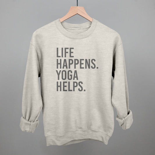 Life Happens Yoga Helps shirt