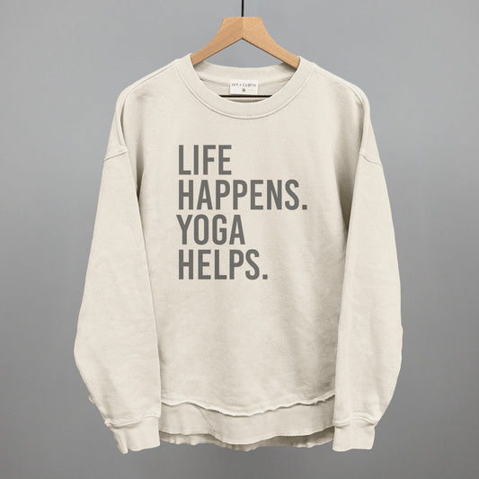 Life Happens Yoga Helps shirt