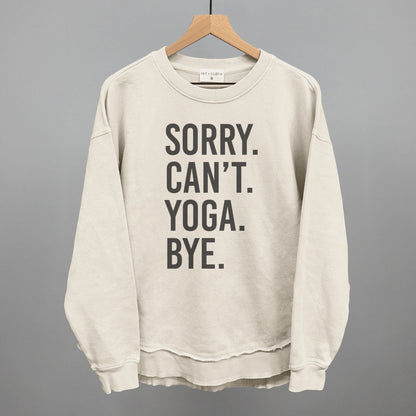 Sorry Can't Yoga Bye shirt