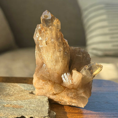 Natural Kundalini Citrine Summit Cluster 🌄✨
