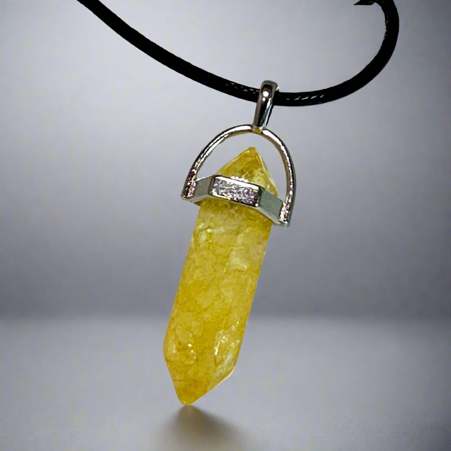 Citrine Bullet Point Necklace