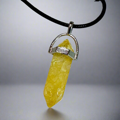Citrine Bullet Point Necklace
