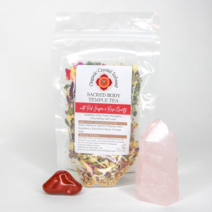 Sacred Body Temple Tea - Organic Crystal Infused
