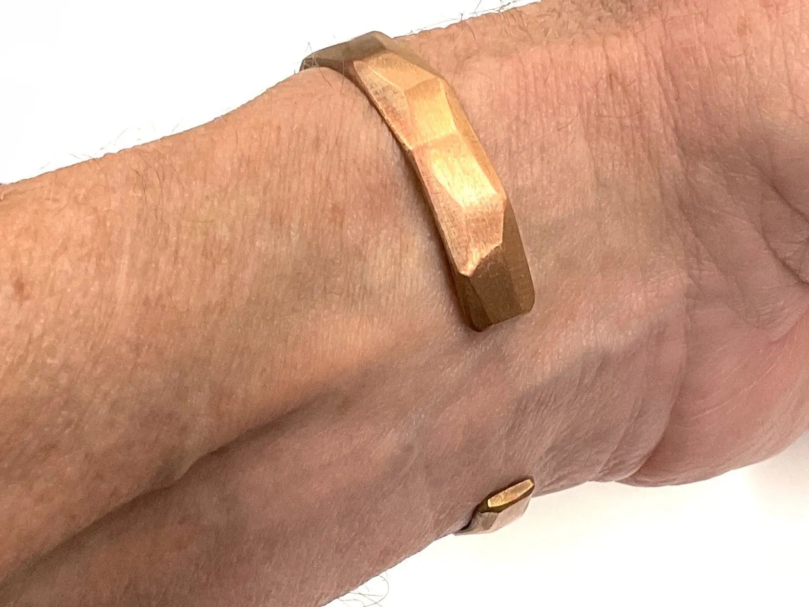 Pure Copper Bracelet Wide Hammered Men and Womens sizes Hammered Thick 2 Sizes Raised Pattern Bracelet Bangle Cuff Heavy Copper Jewelry Saint Michaels Jewelry