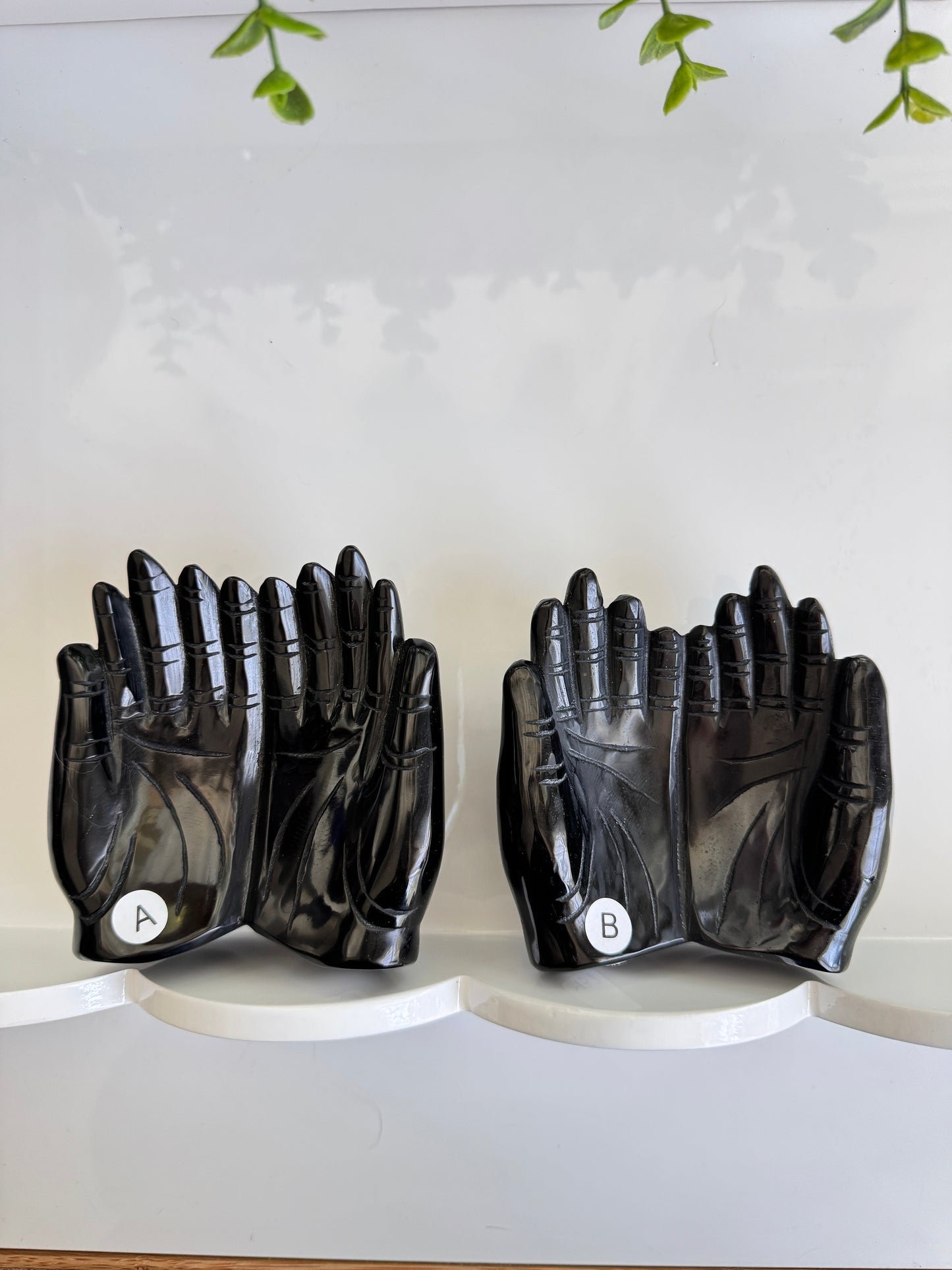 Obsidian Prayer Hands for Blessings & Boundaries, Choose Your Favorite