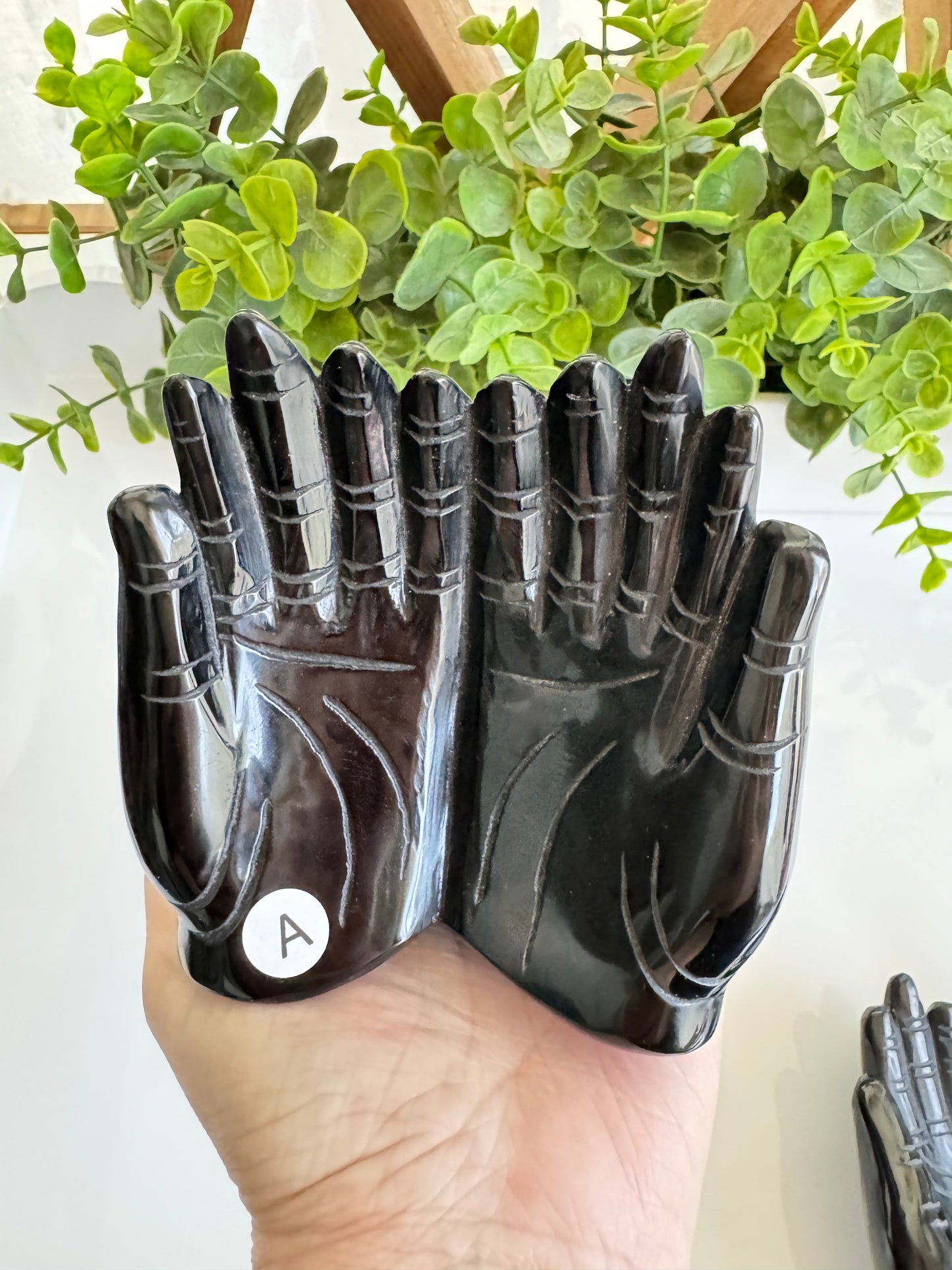 Obsidian Prayer Hands for Blessings & Boundaries, Choose Your Favorite