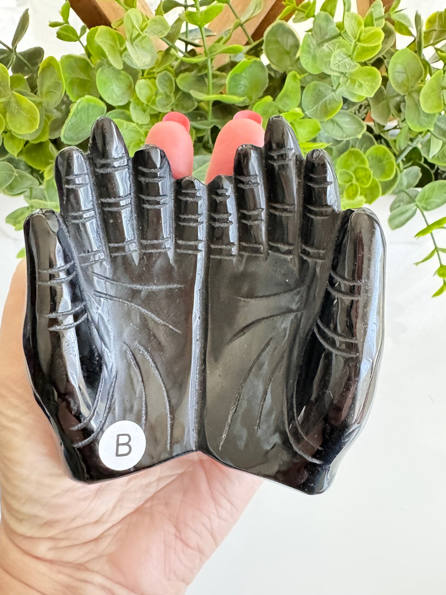 Obsidian Prayer Hands for Blessings & Boundaries, Choose Your Favorite