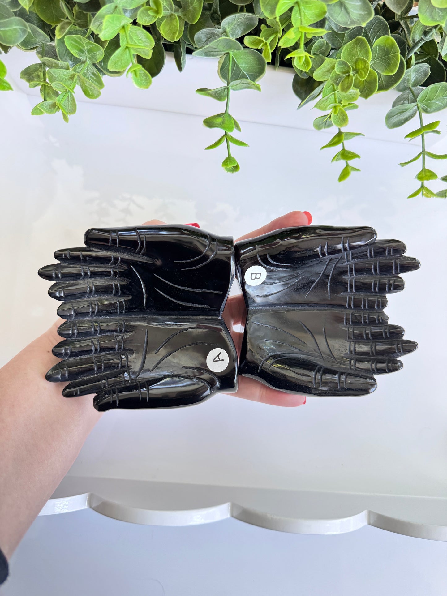 Obsidian Prayer Hands for Blessings & Boundaries, Choose Your Favorite