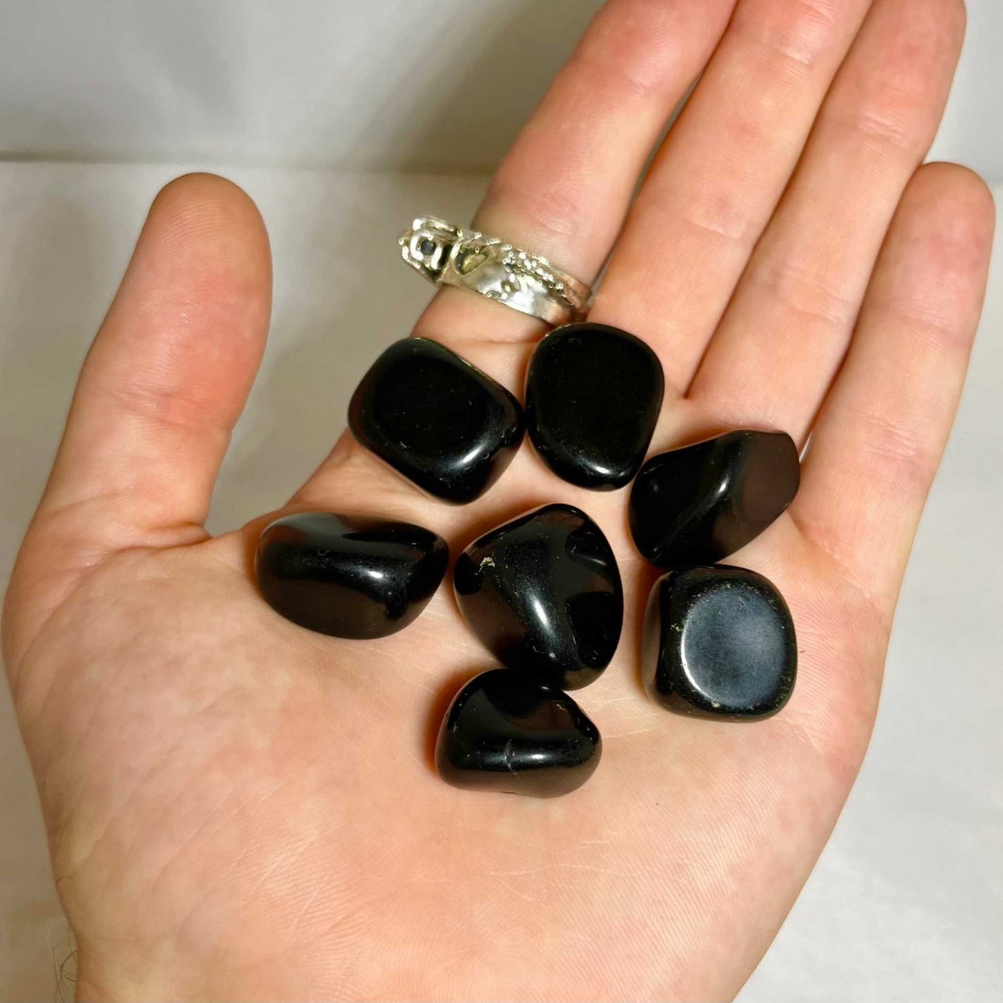 Black Obsidian Tumbled Pocket Stone