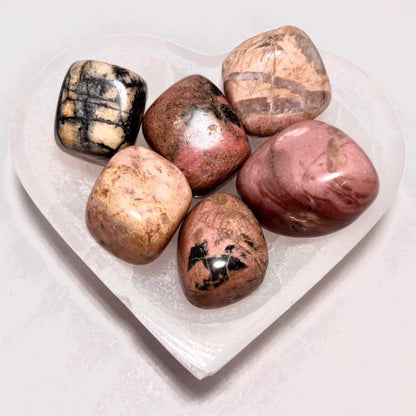 Rhodonite Tumbled Pocket Stone