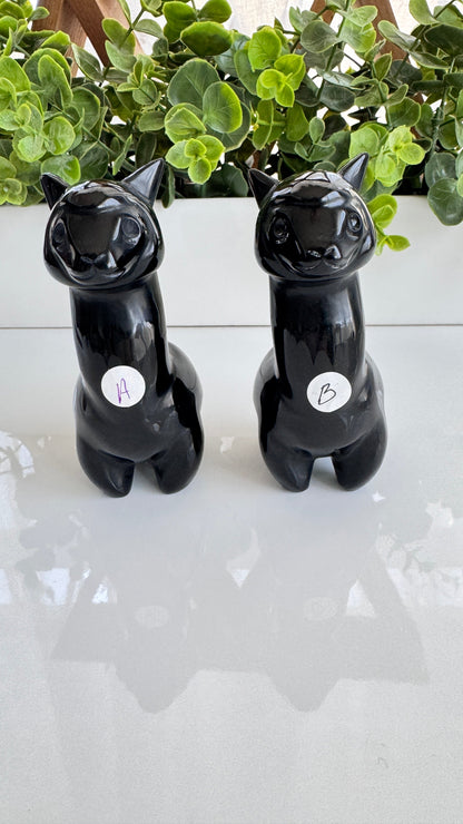 Large Obsidian Llama Alpaca, 4 Inch, Choose Your Favorite