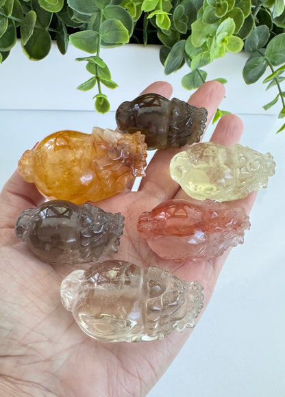 Lucky Dragon Turtle Crystal to Align with Your Purpose, Medium