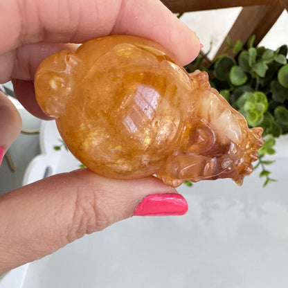 Lucky Dragon Turtle Crystal to Align with Your Purpose, Medium