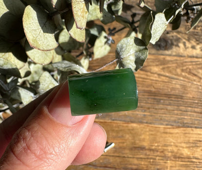 Jade Cufflinks in Silver