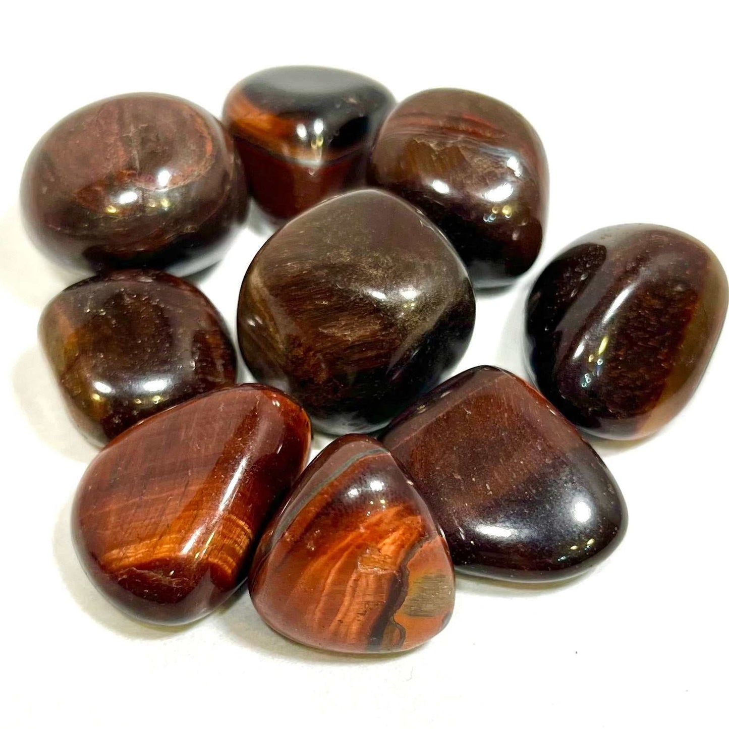 Red Tiger Eye Tumbled Pocket Stone