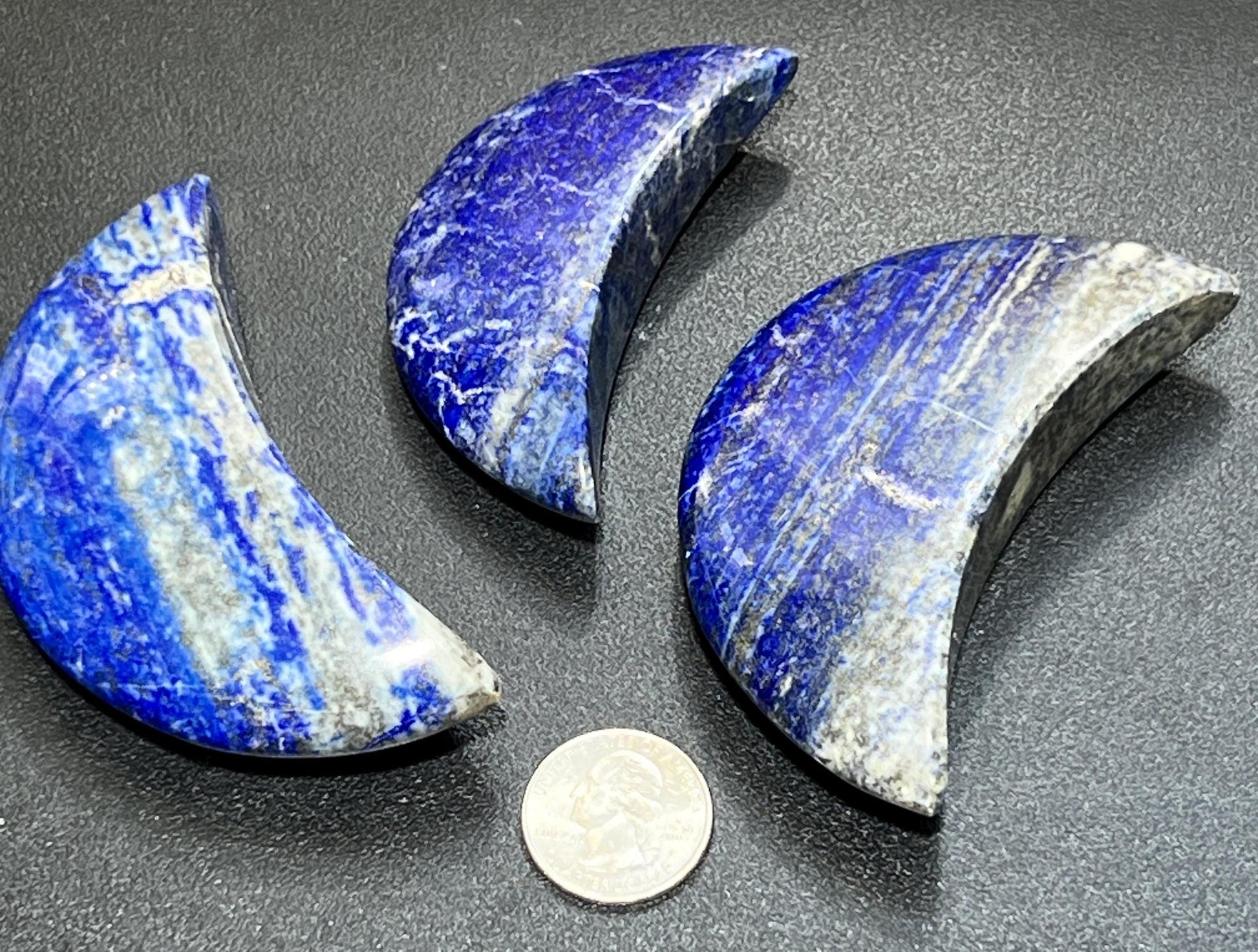 Lapis Lazuli Crescent Moon Gemstone 