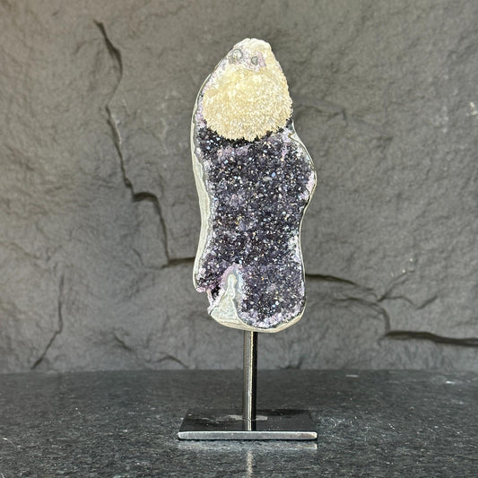Natural amethyst geode galaxy crystal