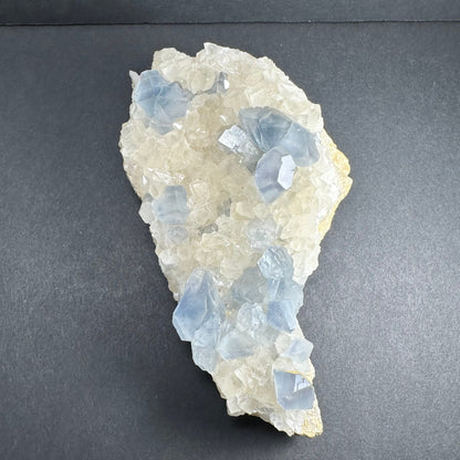 Celestite Crystals with Scalenohedral Calcite