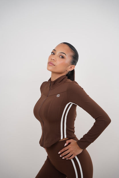 I Am Motivated Brown Jacket - Fitness, Yoga
