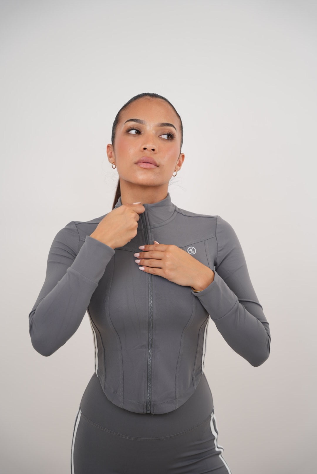 I Am Motivated Gray Jacket - Fitness, Yoga