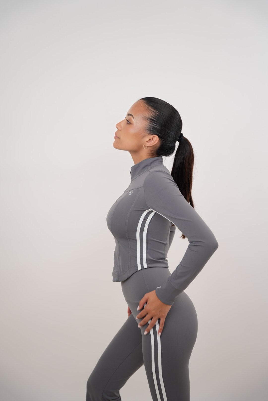 I Am Motivated Gray Jacket - Fitness, Yoga