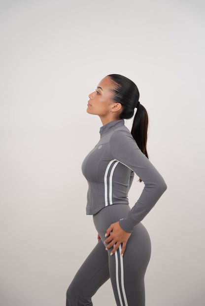 I Am Motivated Gray Jacket - Fitness, Yoga