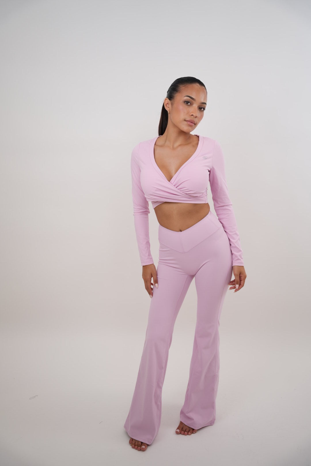 I Am Present Pink Elegant Top - Fitness, Yoga