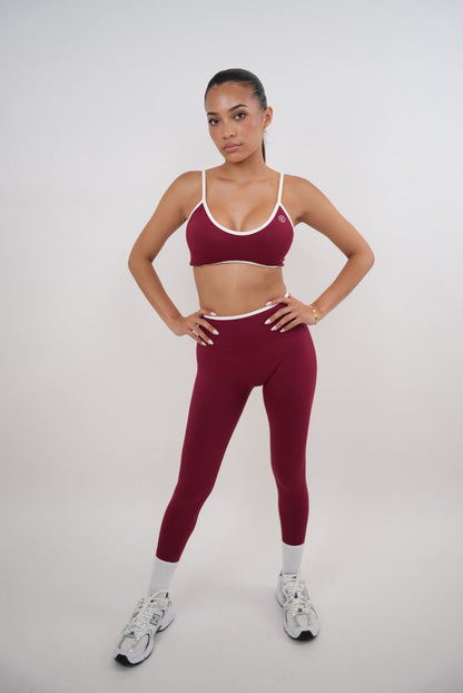 Passion is Power Red Legging - Fitness, Yoga