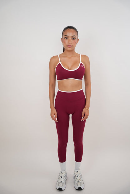 Passion is Power Red Legging - Fitness, Yoga