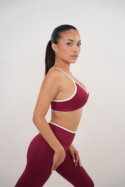 Passion is Power Red Sports Bra - Fitness, Yoga