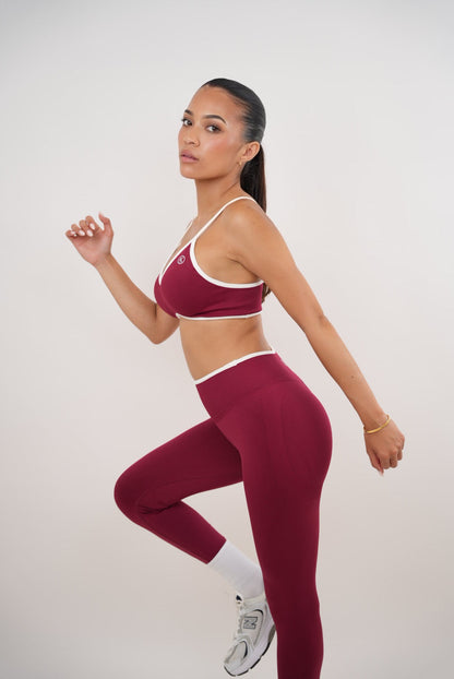 Passion is Power Red Sports Bra - Fitness, Yoga