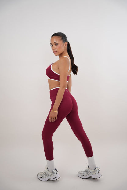 Passion is Power Red Legging - Fitness, Yoga