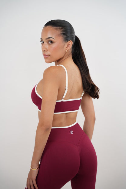 Passion is Power Red Sports Bra - Fitness, Yoga