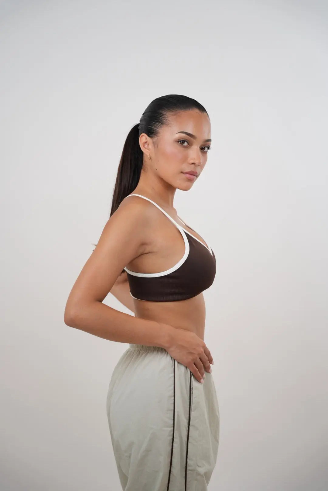 I Accept Change with Grace Beige Versatile Relaxed Fit Pant - Fitness, Yoga KIMITH BRAND