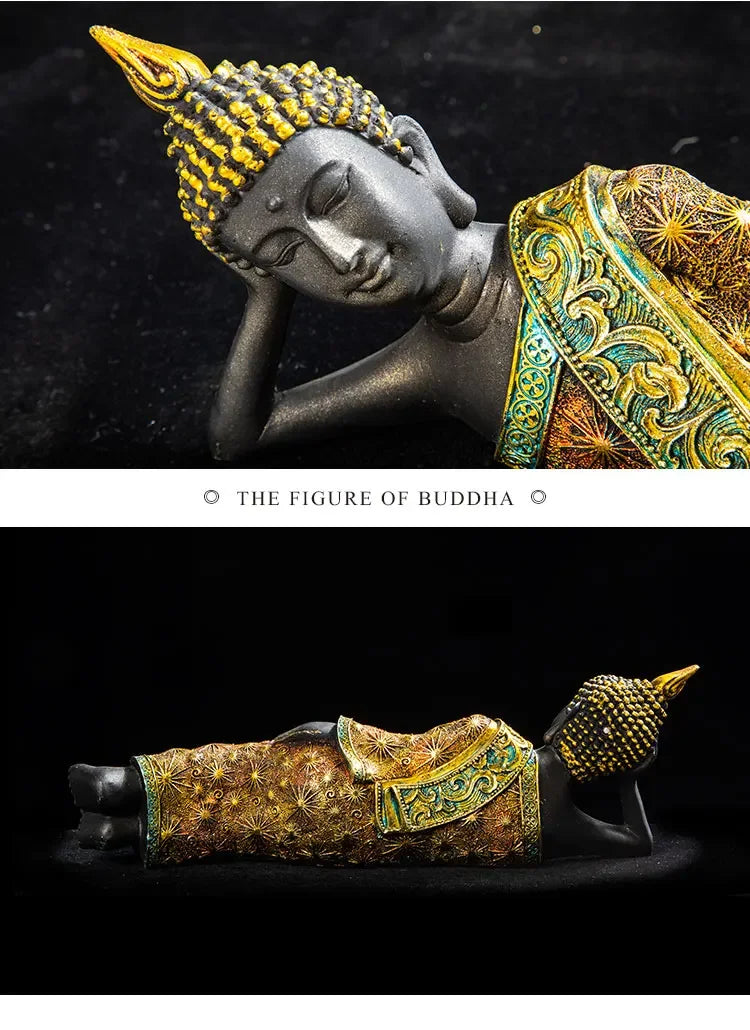 Large Handmade Green Buddha Statue - Meditation, Yoga Studio, Home Decor