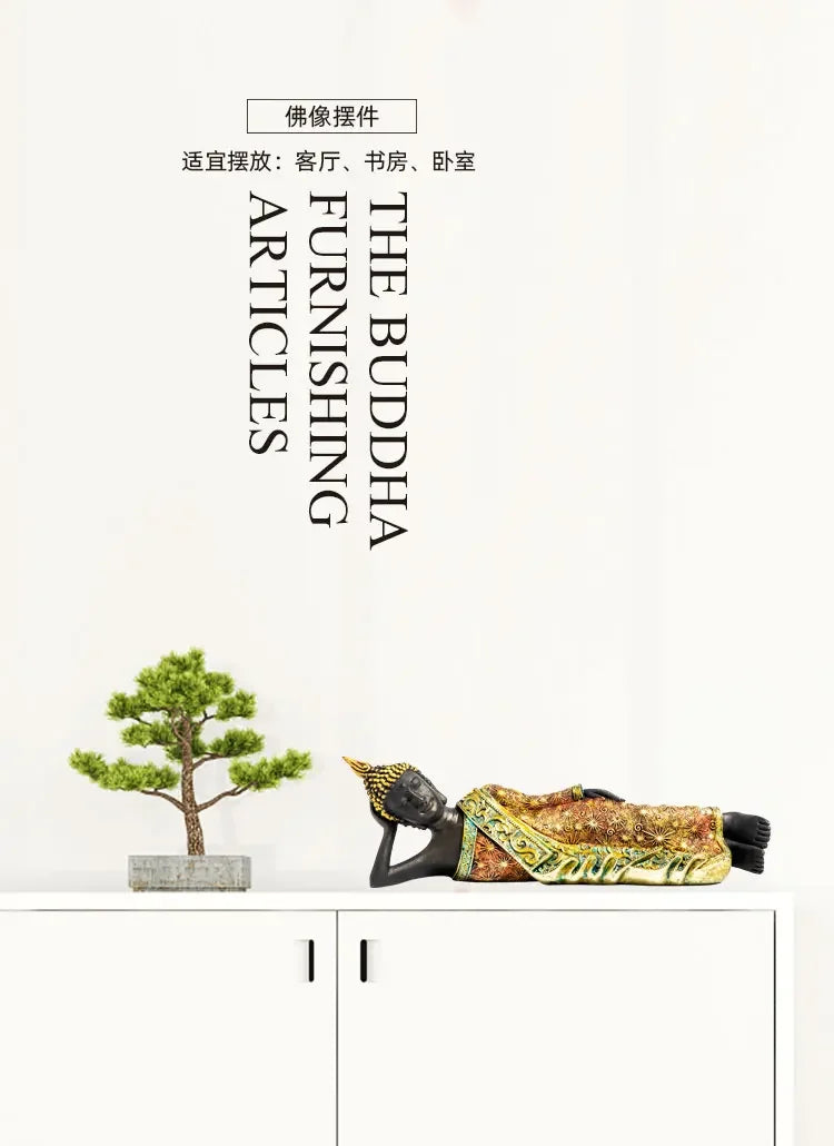 Large Handmade Green Buddha Statue - Meditation, Yoga Studio, Home Decor