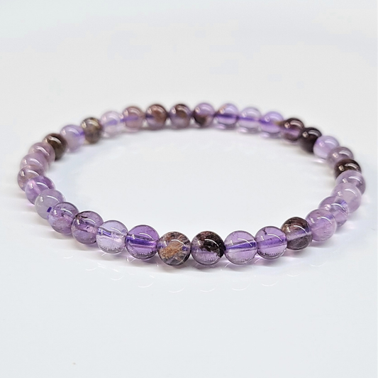 Super 7 Round Bead Bracelet - Spiritual Expansion