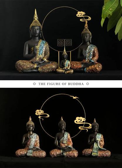 Large Handmade Green Buddha Statue - Meditation, Yoga Studio, Home Decor