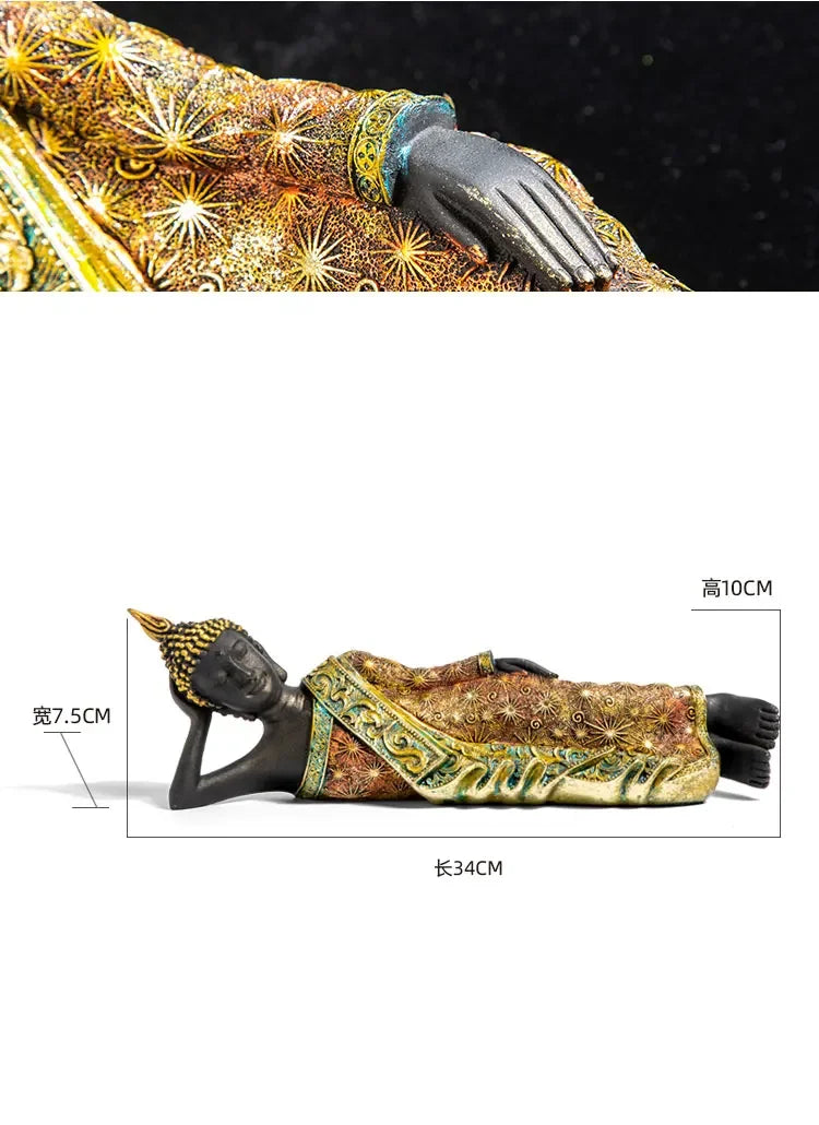 Large Handmade Green Buddha Statue - Meditation, Yoga Studio, Home Decor