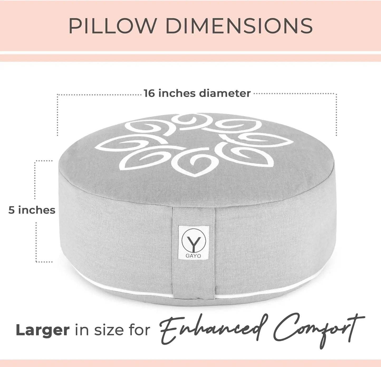 Premium Buckwheat Meditation and Yoga Cushion Gayo