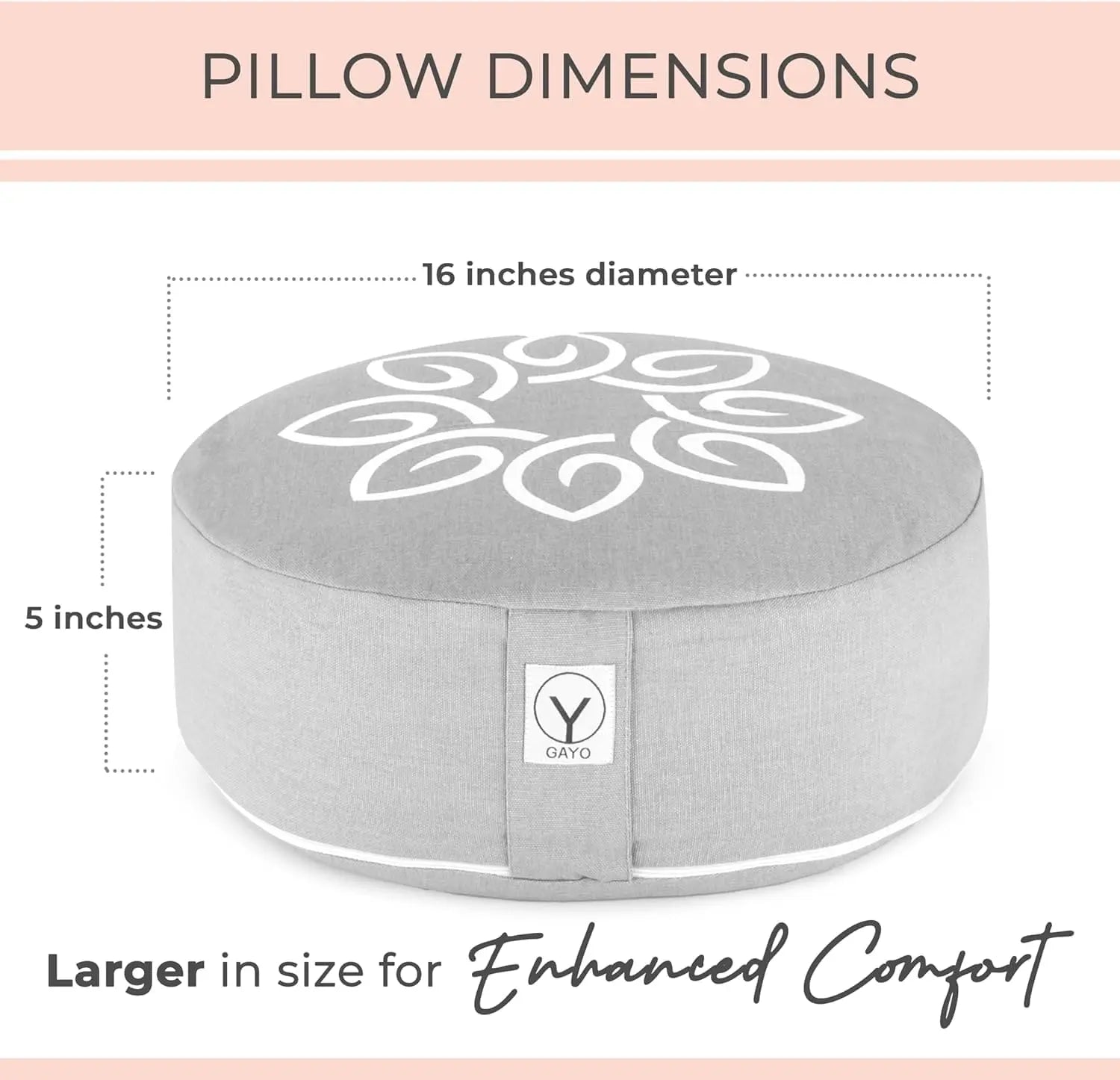 Premium Buckwheat Meditation and Yoga Cushion Gayo