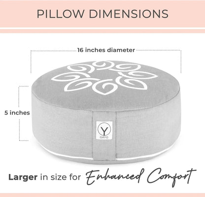 Premium Buckwheat Meditation and Yoga Cushion Gayo