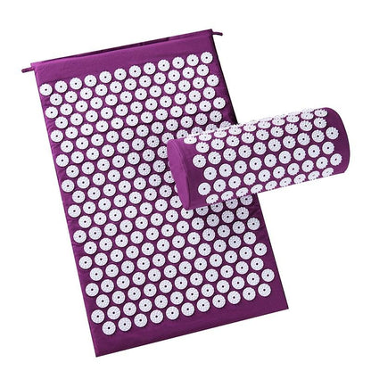 Acupressure Massager Mat Relieve Stress Pain Yoga Mat Natural Relief Stress Tension Body Massage Pillow Cushion - Ethereal Essentials