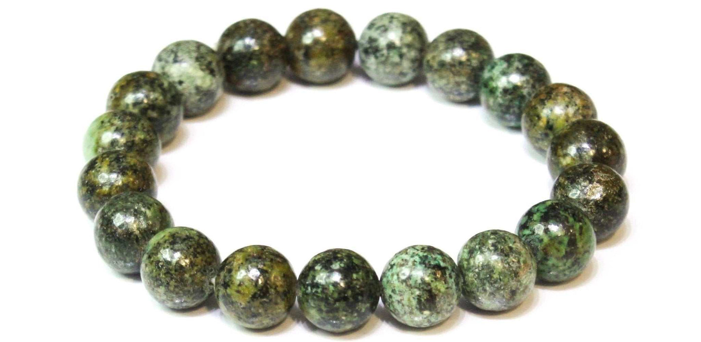 African Turquoise Round Bead Bracelet - Evolutionary Growth