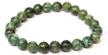 African Turquoise Round Bead Bracelet - Evolutionary Growth