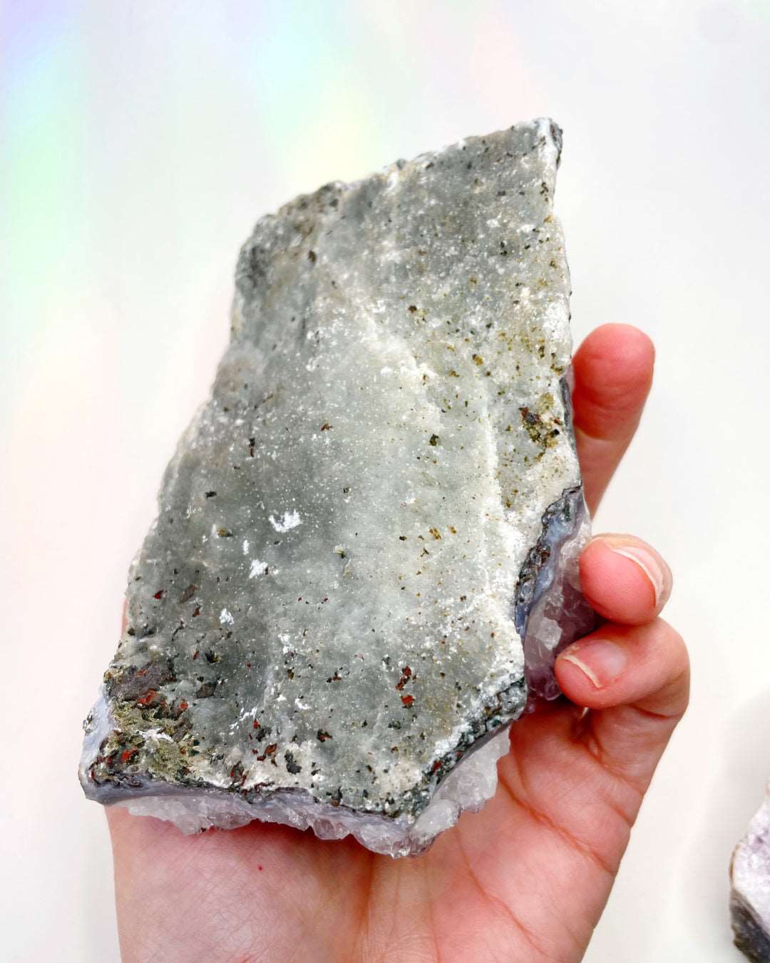 Amethyst Cluster w/ Calcite - Ethereal Essentials