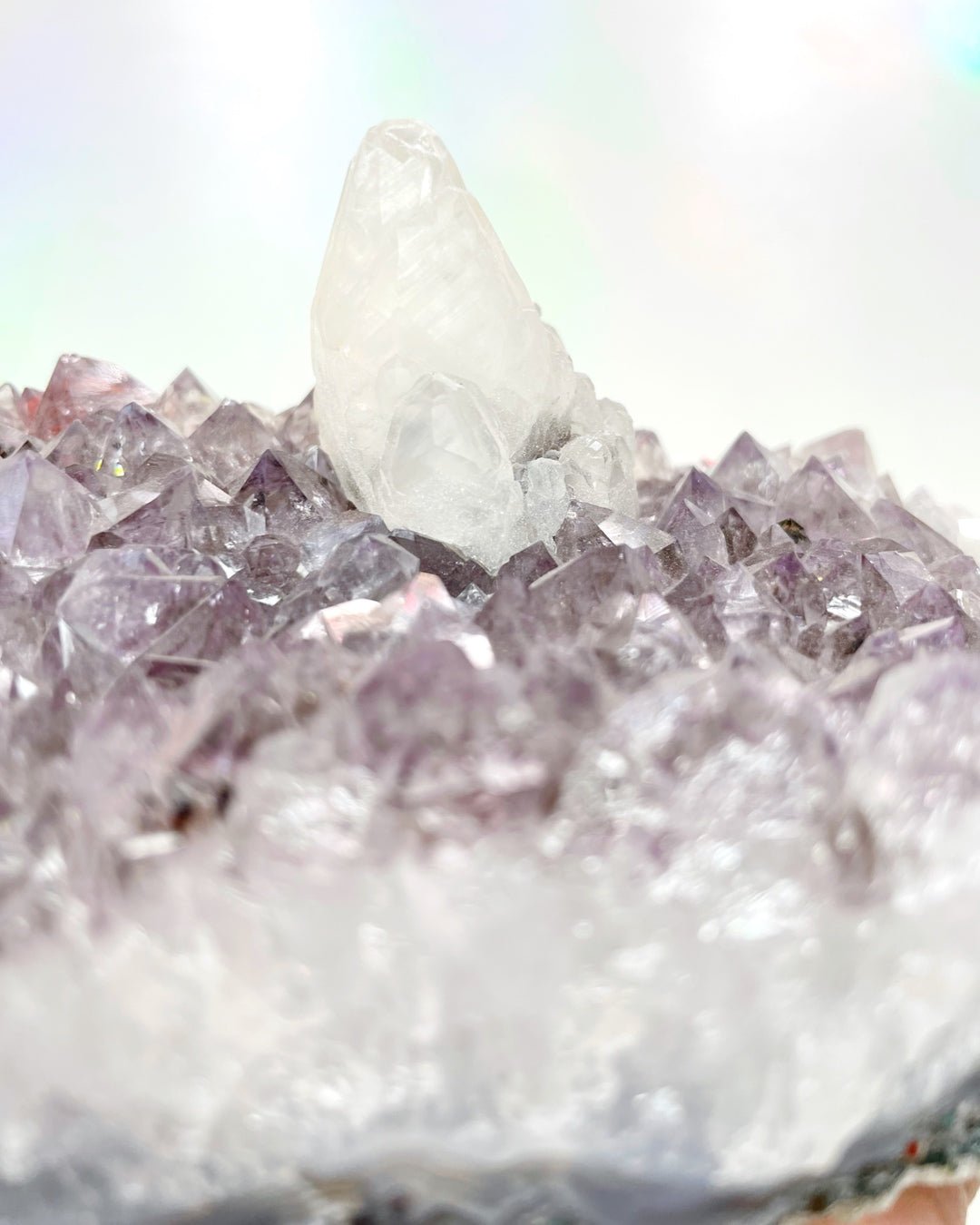 Amethyst Cluster w/ Calcite - Ethereal Essentials