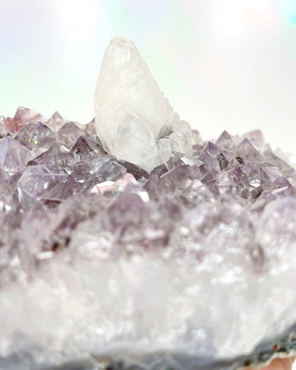 Amethyst Cluster w/ Calcite - Ethereal Essentials