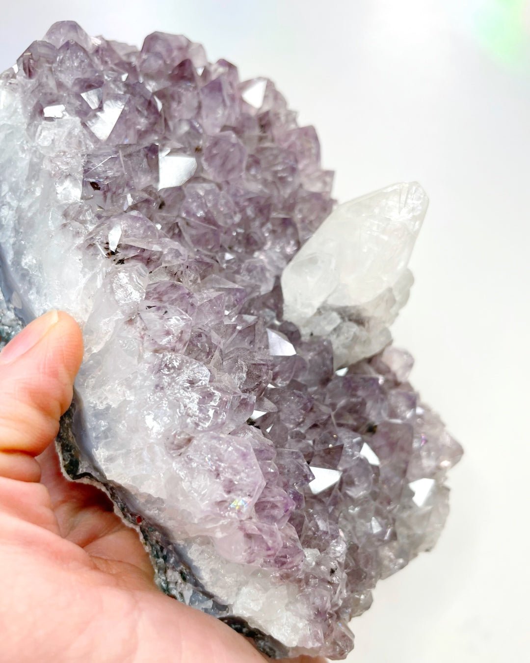 Amethyst Cluster w/ Calcite - Ethereal Essentials