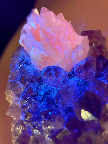 Amethyst Cluster w/ Calcite - Ethereal Essentials